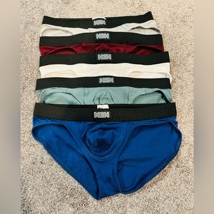 Men’s Sexy Pouch Briefs, Size L, Qty 5